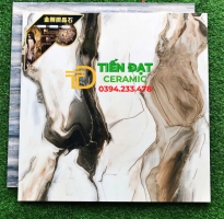 Kho Gạch TQ 80x80 Trắng Đen Giả Đá Ánh Kim Cao Cấp