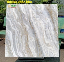 Gạch Cao Cấp 80x80 Ánh Kim Nhũ Bạc 