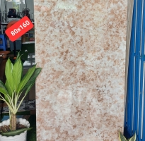 Gạch Ốp Mặt Tiền 80x160 Mầu Vàng Giả Đá Hoa Cương