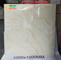 Tổng Kho Gạch TQ 100x100 Vân Vàng Khắc Kim Tại Long An