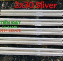 Tổng Kho Gạch TQ 2x30 Trang Trí Nhũ Bạc Trắng Mẫu Mới