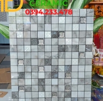 Tổng Kho Gạch TQ Nhũ Bạc 30x60 MOSAIC Bán Chạy Nhất 