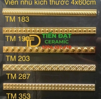 Tổng Kho Gạch Trung Quốc 4x60 Thanh Chỉ Vàng Tại HCM Giá Rẻ