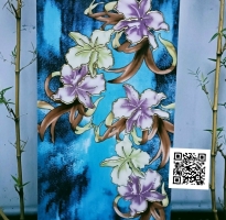 Gạch Ốp Trang Trí 30x60 Hoa Văn Xanh Ánh Kim TQ