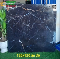 Gạch Nhập Khẩu Cao Cấp 120x120 Đen Vân Trắng 