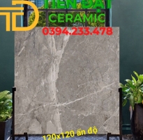 Gạch Lát Nền Cao Cấp 120x120 Vân Xám Mẫu Mới Đẹp