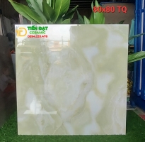 Gạch Cao Cấp 80x80 Vân Xanh Ngọc Thạch Bóng Kiếng