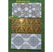 Gạch Ốp Lát Biệt Thự 30x60 Nhũ Bạc Kim Tuyến TQ