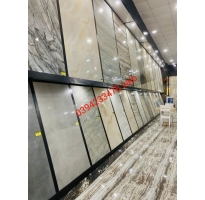 Đá Bóng Kiếng 60x120 Xanh Vân Trắng
