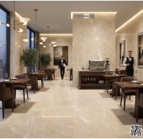 Gạch Bóng Kiếng Nhập Khẩu 100x100 Vân Vàng Đậm Mẫu Mới