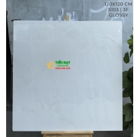 Gạch Cao Cấp Lát Phòng Khách 120x120 Trắng Đen Vàng
