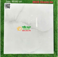 Gạch Lát Nền 80x80 Bóng Kiếng Vân Vàng Ngọc Thạch