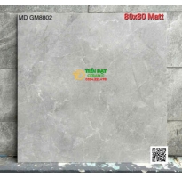 Gạch Lát Nền 80x80 Đá mờ Trắng Vân Mây Mẫu Mới 
