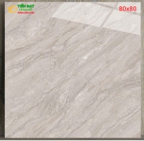 Đá Bóng Kiếng 80x80 Vân Vàng Ốp Lát Đẹp Rẻ