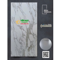 Gạch Cao Cấp Apodio 60x120 Mờ Tinh Thể Vân Xám Mẫu Mới