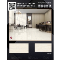 Gạch Cao Cấp Bóng Kính 50x100 Vân Vàng Mẫu Mới