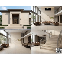 Gạch Giả Gỗ Đá Mờ Hiệu Ứng Carving 120x180 Ốp Lát Biệt Thự