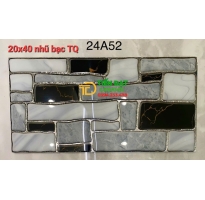 Gạch Dán Tường 20x40 Cao Cấp Terrazzo Nhũ Bạc Trắng