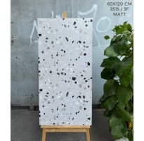 Gạch Lát Nền Khổ Lớn 60x120 Đá Mờ TERRAZZO Mẫu Mới