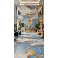 Tổng Kho Gạch Ấn Độ 80x160 Xanh Nhạt Nhũ Vàng Tại Quận 8