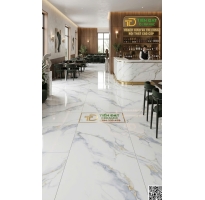 Tổng Kho Gạch Ý Mỹ 60x120 Trắng Xám Vân Vàng Mẫu Mới