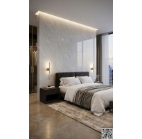 Gạch TQ 40x80 Ốp Tường Phòng Khách Kim Tuyến Mẫu Mới