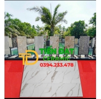 Gạch Cao Cấp 60x120 Trắng Vân Vàng Mới nhất