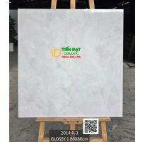 Kho Gạch Ốp Lát Ấn Độ 80x80 Trắng Vân Xám Bóng Kiếng