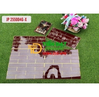 Gạch Nhập Khẩu TQ 25x50 Đỏ Nhũ Vàng Mẫu Mới