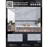 Gạch Ốp Lát Biệt Thự 50x100 Prime Cao Cấp Vân Xám 