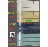 Gạch Đá Bóng Kính 30x60 Ốp Tường Trắng Nhũ Vàng