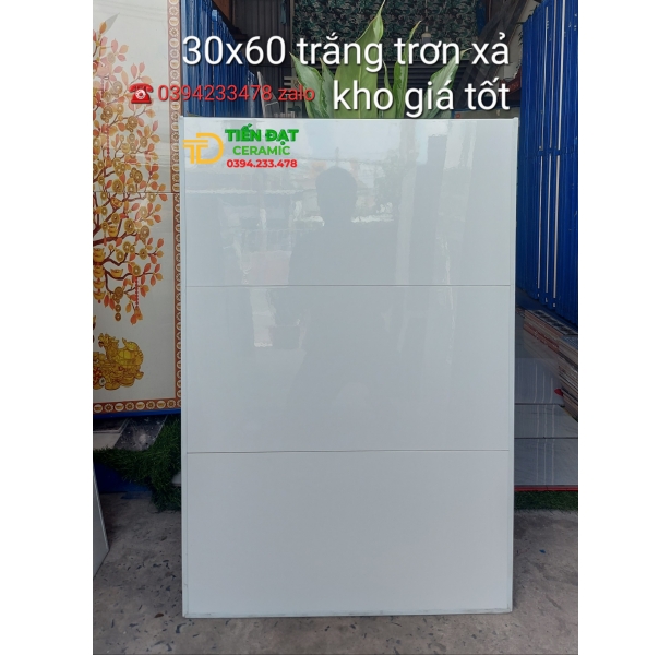 Tổng Kho Gạch Ốp Lát 30x60 Trắng Trơn Hà Thanh Sale Giá Rẻ