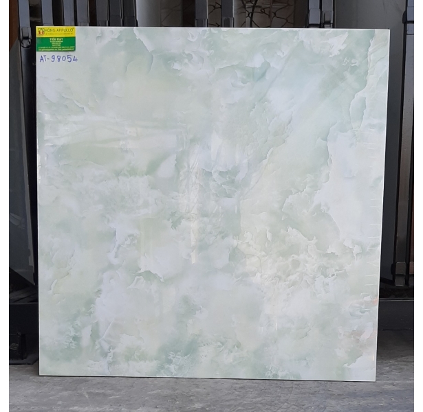 Đá bóng kiếng 80x80 vân xanh ngọc đẹp