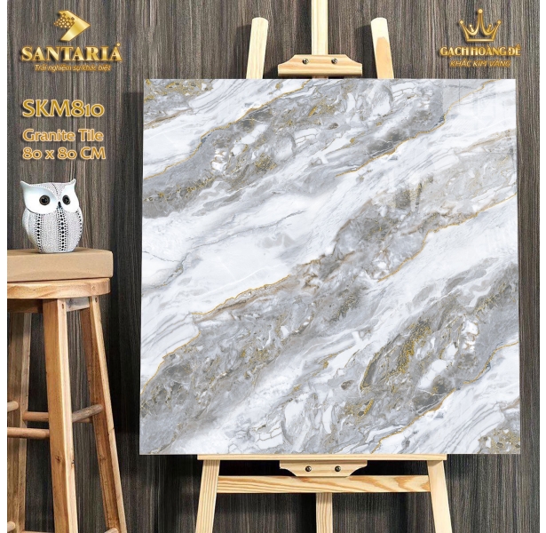Tổng Kho Gạch Nhũ Vàng Santaria 80x80 Cao Cấp
