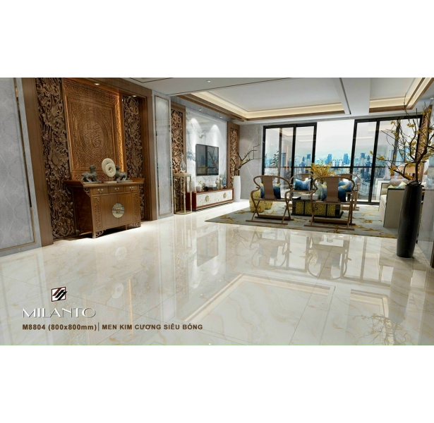Gạch Ốp Lát Cao Cấp 80x80 Bóng Kiếng