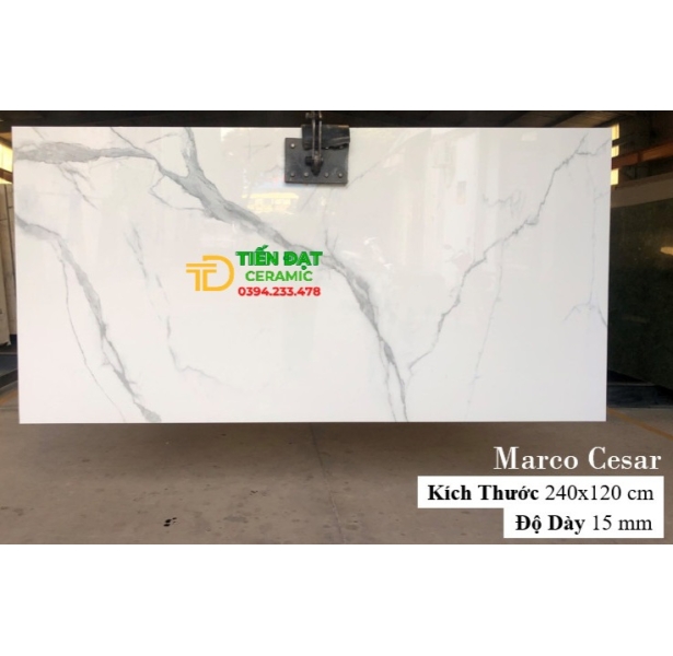 Gạch ỐP Cầu Thang 120x240 Đen Vân Vàng  Bóng Kiếng