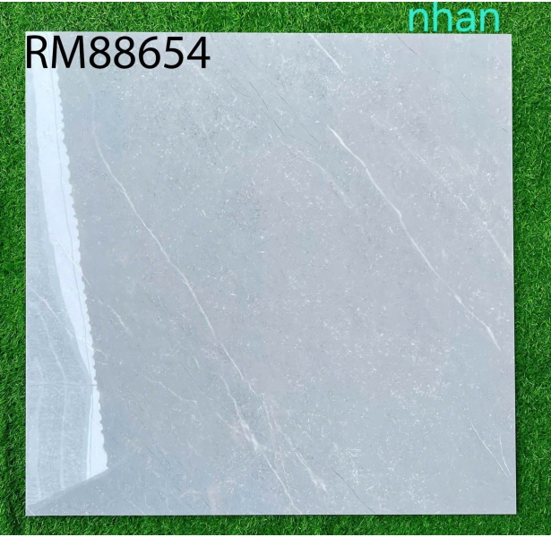 Kho Gạch Vicera Bóng Kiếng Kim Cương 80x80 Trắng Vân Khói 