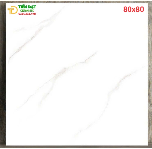 Gạch Bóng Kiếng 80x80 Lát Nền Vân Xanh Sale 