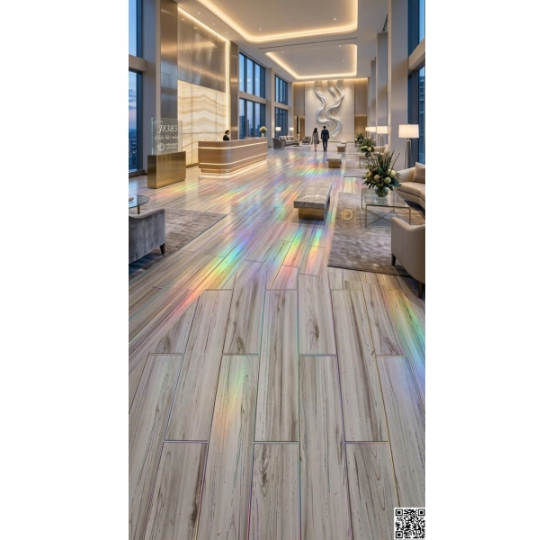 Gạch Giả Gỗ TQ 80x80 Ốp Lát Phòng Khách Nhũ Ánh Kim