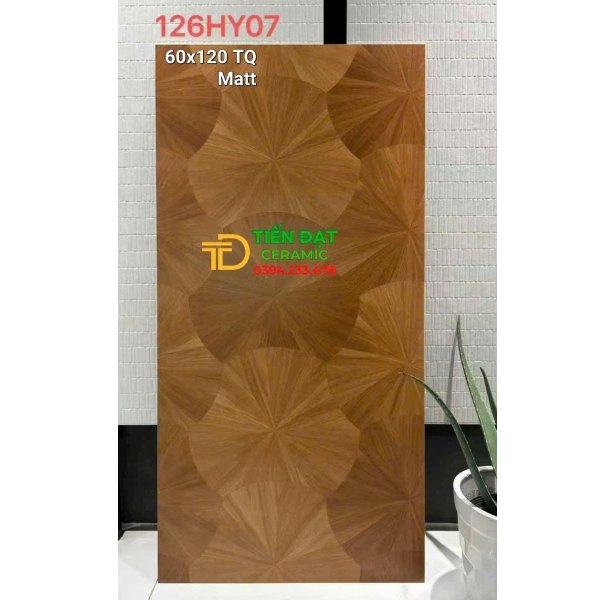 Gạch Vân Gỗ TQ 60x120 Hoa Văn Cánh Quoạt Lát Nền