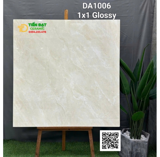 Gạch Lát Nền Phòng Khách 100x100 Vắng Vân Khói Sale