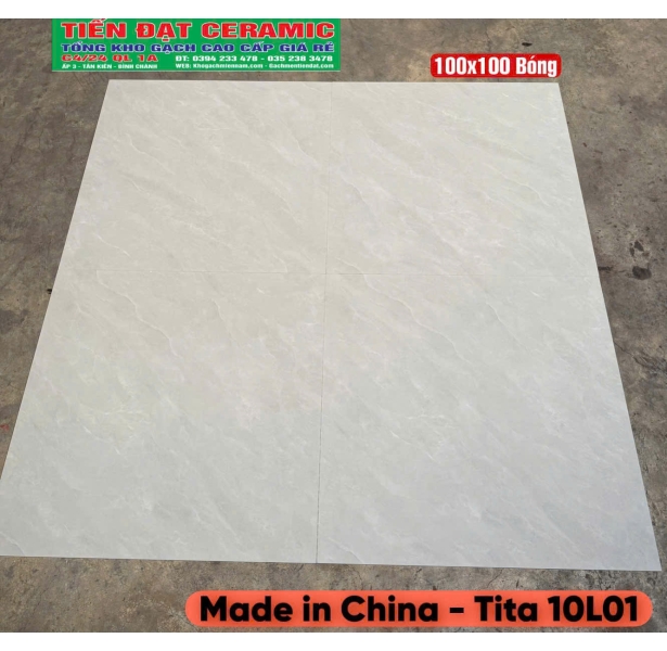 Gạch Khổ Lớn TQ lát Nền 100x100 Bóng Kiếng Vi Tinh