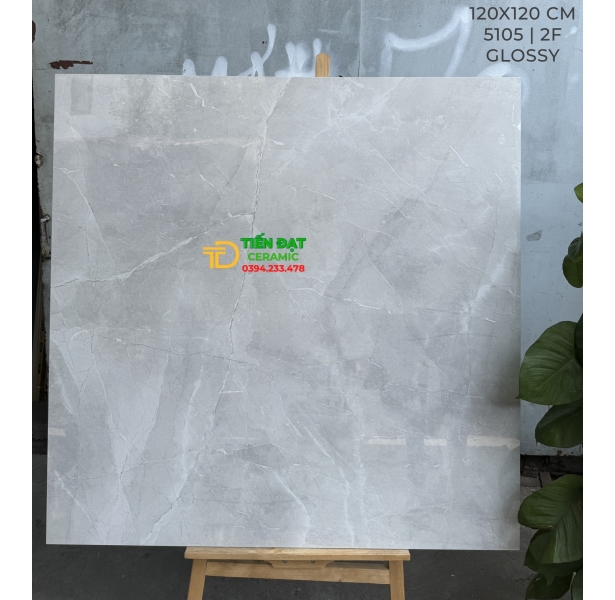 Top 328 Gạch Lát Nền Khổ Lớn Ấn Độ 120x120 Trắng Vân Khói
