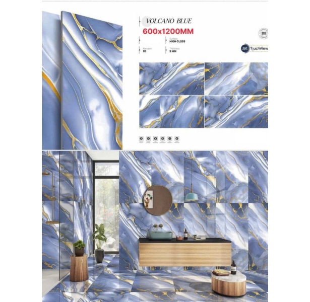 Gạch Đá Khổ Lớn 80x160 Lát Biệt Thự Cao Cấp Xanh Khắc Kim