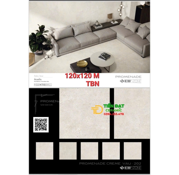 Gạch Đá Mờ Cao Cấp 120x120 Lát Nền Tây Ban Nha Mẫu Mới
