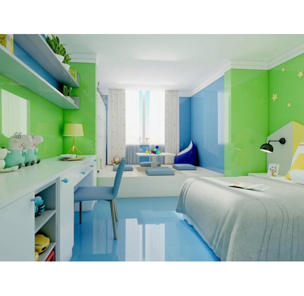 Gạch Bóng Kính Vi Tinh 60x120 Apodio Xanh Lá Trang Trí