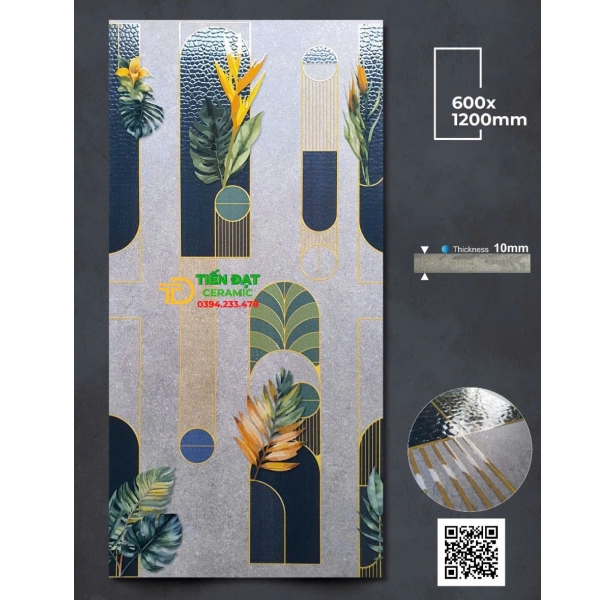 Gạch Khổ Lớn Giả Gỗ 60x120 Apodio Đá Mờ Mịn Cao Cấp