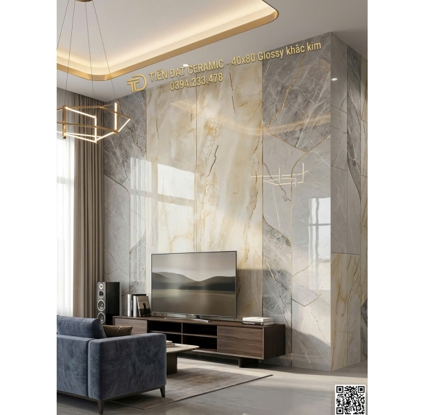 Tổng Kho Gạch TQ 40x80 Nhũ Vàng Tại Nguyễn Hứu Trí Tân Nhựt