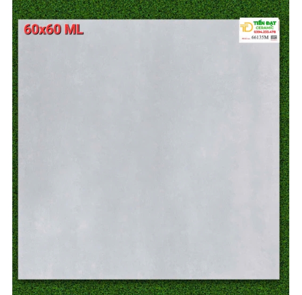 Kho Gạch Lát Nền Prime 60x60 Đá Mờ Vân Xám Nhạt