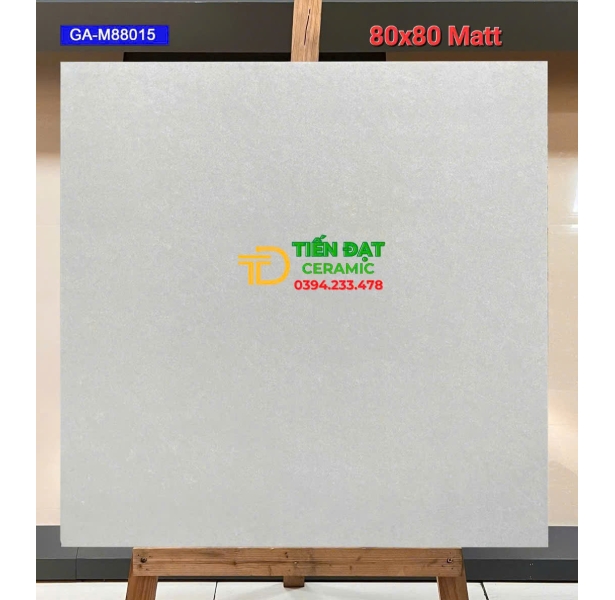 Gạch Lát Nền Cao Cấp 80x80 Đá Mờ Matt Vân Xám Việt Ý